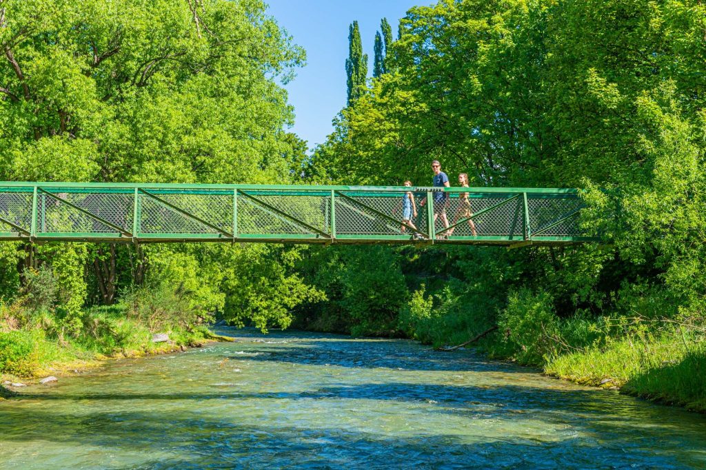 River trail walk bridge