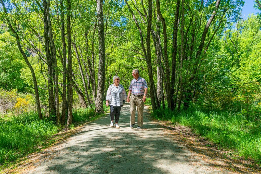 River trail walk