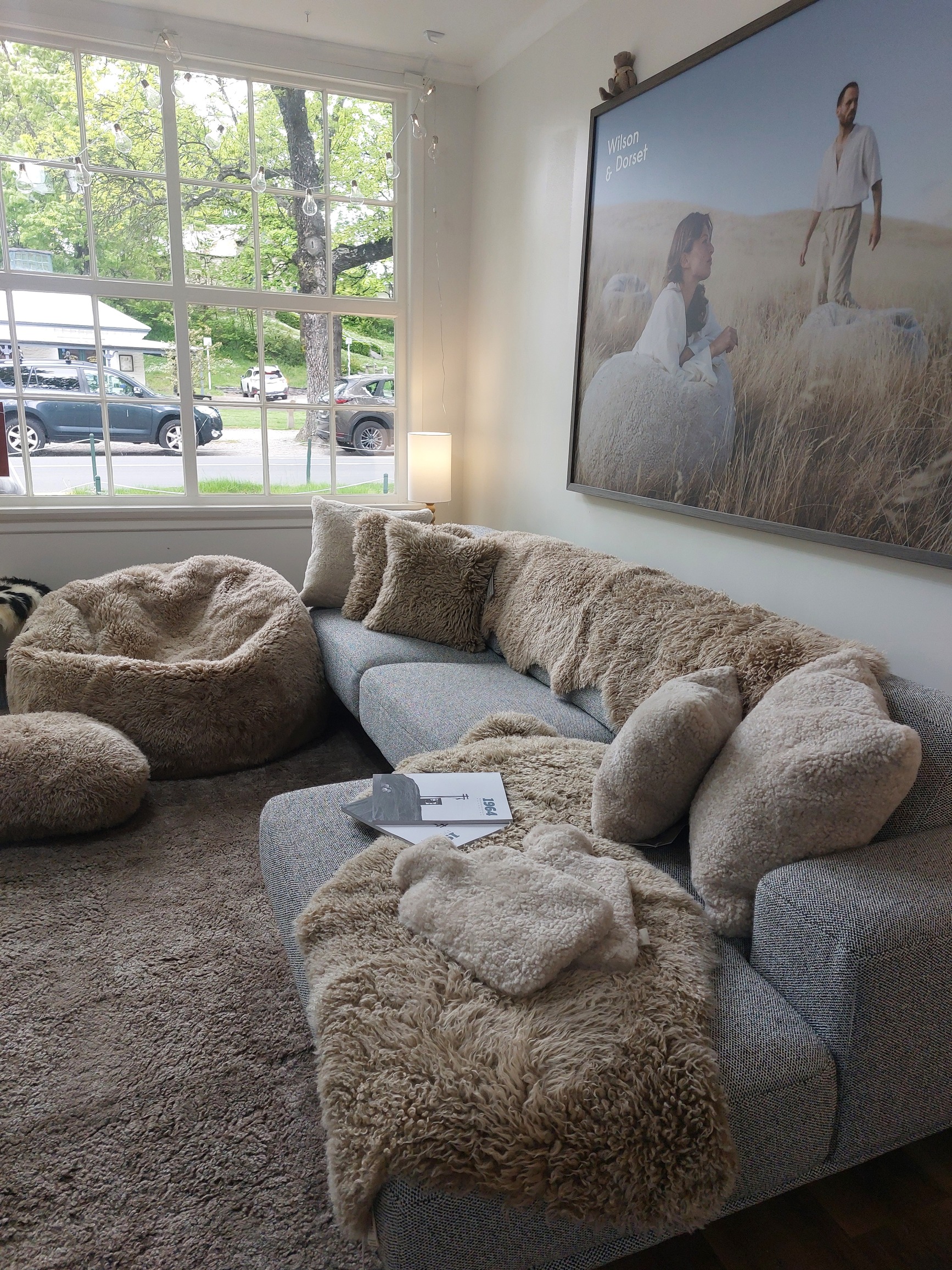 Wilson and Dorset Wool Lake Hawea Station Shearling Ted sheepskin wool hot water bottle shaggy bag bean bag