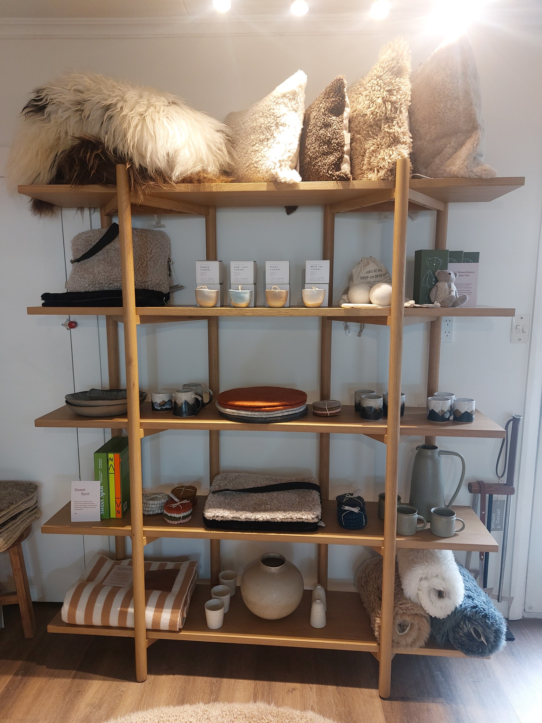 support local wilson and dorset sheepskin candles pottery clay and ball