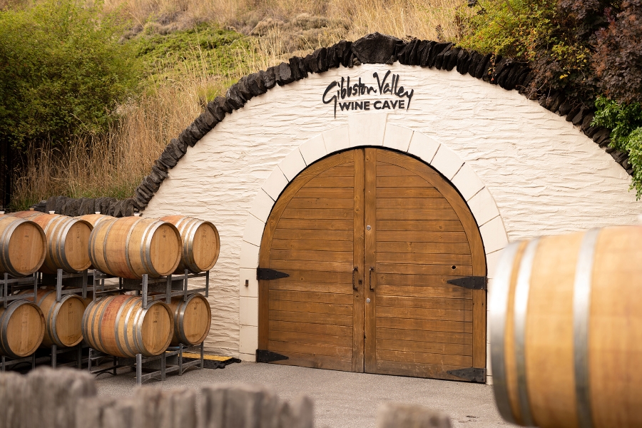 Gibbston Valley Winery Wine Cave Exterior